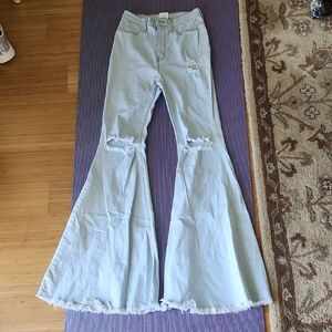 Vibrant M.i.u Super Flare Bell Bottom Jeans 5 26 Lightwash Blue